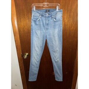 Abercrombie & Fitch Womens High Rise Super Skinny Light Wash Jeans Size 28/6S